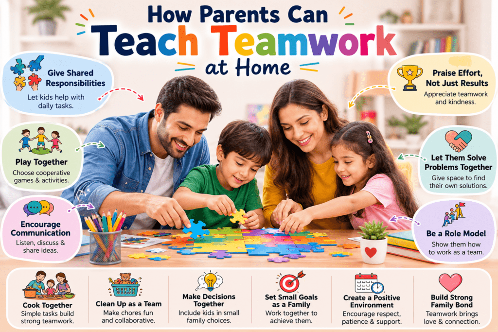How Parents Can Teach Teamwork at Home to Children